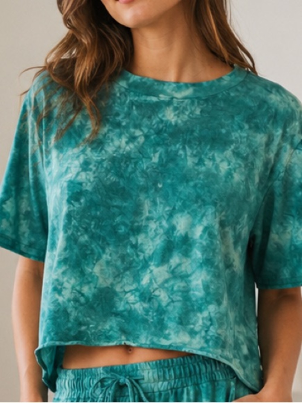Ivy City Co Tie Dye Tee Shirt Slight Crop in Excellent Condition